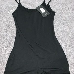 Black short romper